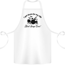 Drums for My Wife Drumming Drummer Cotton Apron 100% Organic White