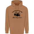 Drums for My Wife Drumming Drummer Mens 80% Cotton Hoodie Caramel Latte
