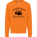 Drums for My Wife Drumming Drummer Mens Sweatshirt Jumper Orange