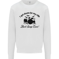 Drums for My Wife Drumming Drummer Mens Sweatshirt Jumper White