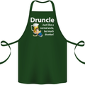 Druncle Like a Normal Uncle's Day Funny Cotton Apron 100% Organic Forest Green