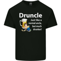 Druncle Like a Normal Uncle's Day Funny Mens Cotton T-Shirt Tee Top Black
