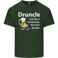 Druncle Like a Normal Uncle's Day Funny Mens Cotton T-Shirt Tee Top Forest Green