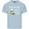 Druncle Like a Normal Uncle's Day Funny Mens Cotton T-Shirt Tee Top Light Blue