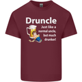 Druncle Like a Normal Uncle's Day Funny Mens Cotton T-Shirt Tee Top Maroon