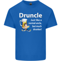 Druncle Like a Normal Uncle's Day Funny Mens Cotton T-Shirt Tee Top Royal Blue