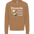 Druncle Like a Normal Uncle's Day Funny Mens Sweatshirt Jumper Caramel Latte