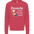 Druncle Like a Normal Uncle's Day Funny Mens Sweatshirt Jumper Heliconia