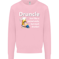 Druncle Like a Normal Uncle's Day Funny Mens Sweatshirt Jumper Light Pink
