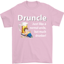 Druncle Like a Normal Uncle's Day Funny Mens T-Shirt Cotton Gildan Light Pink