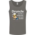 Druncle Like a Normal Uncle's Day Funny Mens Vest Tank Top Charcoal