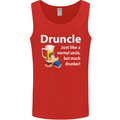 Druncle Like a Normal Uncle's Day Funny Mens Vest Tank Top Red