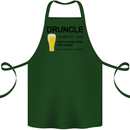 Druncle Uncle Funny Beer Alcohol Day Cotton Apron 100% Organic Forest Green