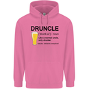 Druncle Uncle Funny Beer Alcohol Day Mens 80% Cotton Hoodie Azelea