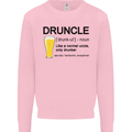 Druncle Uncle Funny Beer Alcohol Day Mens Sweatshirt Jumper Light Pink
