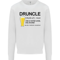 Druncle Uncle Funny Beer Alcohol Day Mens Sweatshirt Jumper White