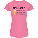 Druncle Uncle Funny Beer Alcohol Day Womens Petite Cut T-Shirt Azalea