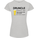 Druncle Uncle Funny Beer Alcohol Day Womens Petite Cut T-Shirt Sports Grey