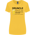 Druncle Uncle Funny Beer Alcohol Day Womens Wider Cut T-Shirt Yellow