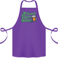 Drunk Lives Matter St. Patrick's Day Cotton Apron 100% Organic Purple