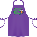 Drunk Lives Matter St. Patrick's Day Cotton Apron 100% Organic Purple