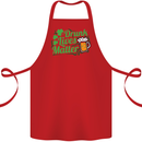 Drunk Lives Matter St. Patrick's Day Cotton Apron 100% Organic Red