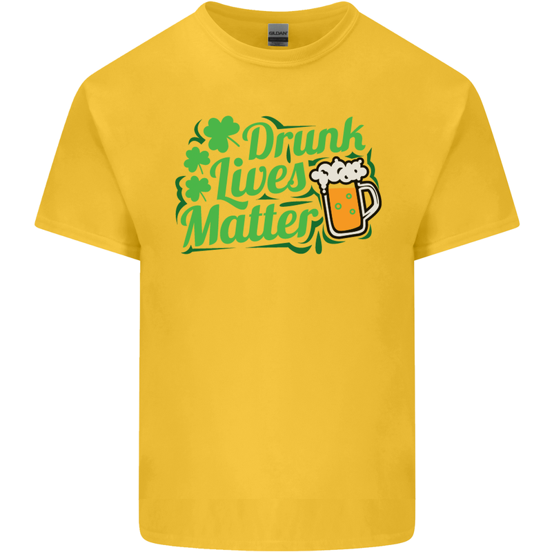 Drunk Lives Matter St. Patrick's Day Kids T-Shirt Childrens Yellow