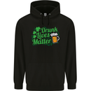 Drunk Lives Matter St. Patrick's Day Mens 80% Cotton Hoodie Black
