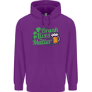 Drunk Lives Matter St. Patrick's Day Mens 80% Cotton Hoodie Purple