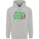 Drunk Lives Matter St. Patrick's Day Mens 80% Cotton Hoodie Sports Grey