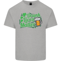 Drunk Lives Matter St. Patrick's Day Mens Cotton T-Shirt Tee Top Sports Grey