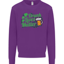 Drunk Lives Matter St. Patrick's Day Mens Sweatshirt Jumper Purple