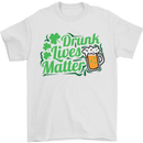 Drunk Lives Matter St. Patrick's Day Mens T-Shirt Cotton Gildan White