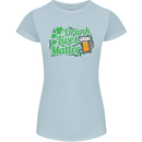 Drunk Lives Matter St. Patrick's Day Womens Petite Cut T-Shirt Light Blue
