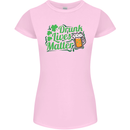 Drunk Lives Matter St. Patrick's Day Womens Petite Cut T-Shirt Light Pink