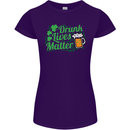 Drunk Lives Matter St. Patrick's Day Womens Petite Cut T-Shirt Purple