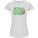 Drunk Lives Matter St. Patrick's Day Womens Petite Cut T-Shirt White