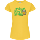 Drunk Lives Matter St. Patrick's Day Womens Petite Cut T-Shirt Yellow