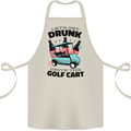 Drunk & Drive the Golf Cart Funny Golfer Cotton Apron 100% Organic Natural