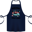 Drunk & Drive the Golf Cart Funny Golfer Cotton Apron 100% Organic Navy Blue