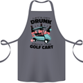 Drunk & Drive the Golf Cart Funny Golfer Cotton Apron 100% Organic Steel