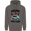 Drunk & Drive the Golf Cart Funny Golfer Mens 80% Cotton Hoodie Charcoal