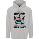 Drunk & Drive the Golf Cart Funny Golfer Mens 80% Cotton Hoodie Sports Grey