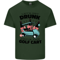 Drunk & Drive the Golf Cart Funny Golfer Mens Cotton T-Shirt Tee Top Forest Green