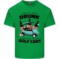 Drunk & Drive the Golf Cart Funny Golfer Mens Cotton T-Shirt Tee Top Irish Green