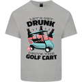 Drunk & Drive the Golf Cart Funny Golfer Mens Cotton T-Shirt Tee Top Sports Grey