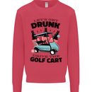 Drunk & Drive the Golf Cart Funny Golfer Mens Sweatshirt Jumper Heliconia