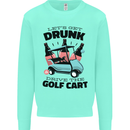 Drunk & Drive the Golf Cart Funny Golfer Mens Sweatshirt Jumper Peppermint