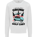 Drunk & Drive the Golf Cart Funny Golfer Mens Sweatshirt Jumper White