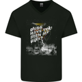 Dude Have You Seen My Bike? Funny Cycling Mens V-Neck Cotton T-Shirt Black